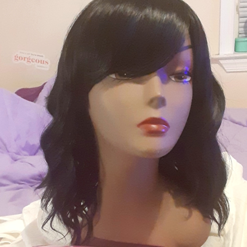 Synthetic fiber wig